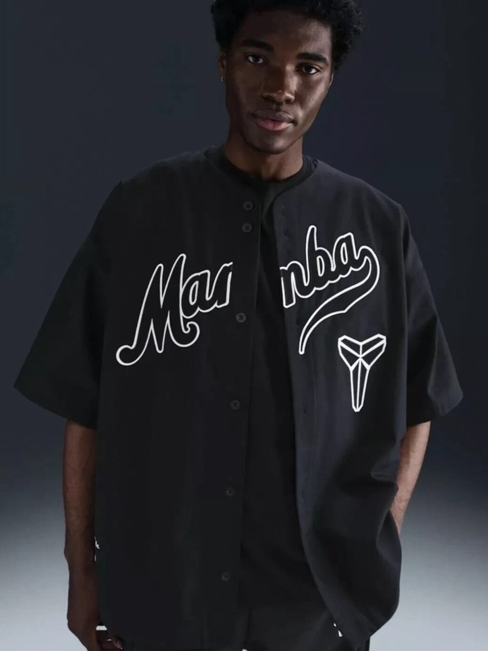 Nike x Kobe Bryant Baseball Jersey Black/White